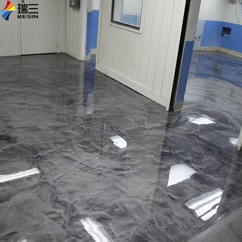 piso epoxico metalizado